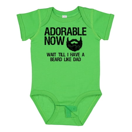 

Inktastic Adorable Now...wait Till I Have a Beard Like Dad Boys Baby Bodysuit