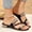 #0175-Black, variant on Women's Rhinestone Mule Sandals, Crisscross Strap Low Heel Slides, Sparkling Backless Beach Slippers, Versatile Spring Summer Dressy Footwear Gift