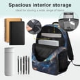 thumbnail image 3 of Jeiento Kids Backpack and Lunch Box Set 4 Piece Elementary School Bookbag with Pencil Case & Bookmark, Galaxy Planet Lightweight Backpack for Back to School Travel, 3 of 7