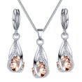 thumbnail image 2 of Xinyolin 3 Pcs/Set Lady Earrings Lightweight - Shiny Faux Crystal Exquisite Women Necklace for Gift, 2 of 8
