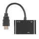 thumbnail image 2 of Adaptador portátil HDMI a HDMI+VGA con cable de vídeo convertidor de audio Plug and Play, 2 of 8