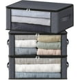 thumbnail image 2 of Caja Organizadora Plegable de Tela con Ventana Transparente, Capacidad 35L, 2 of 14