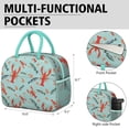 thumbnail image 6 of Lunch Bag Lunch Box for Women Reusable Insulated Lunch Bags,Water-Resistant Lobster Seafood Yummy Cooler Lunch Tote Bag, Large Capacity for Work Travel Picnic, 6 of 6