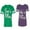 Men Green / Women Purple, variant on He She Is Mine Matching Couple Cotton Jerseys (Men Green / Women Black) (Men S / Women S)