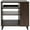 Dark Walnut, variant on Gator GFW-ELITESIDECAR Elite Furniture Series Rolling Rack Sidecar Cabinet with Configurable Rack Space & Shelving Gray