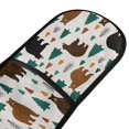 thumbnail image 2 of Dailycode Double Sided Oven Mitt with Loop Heat Resistant Kitchen Long Potholders 7" x 35" Bear Forest, 2 of 6