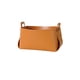 thumbnail image 1 of Cesta de almacenamiento Organizador de cuero con asa Soporte decorativo Contenedor Caja Desmontable Cosmético Papelería Decoración Almacenamiento y organización del hogar Marrón Naranja L Ounissouiy HA067449-09, 1 of 6
