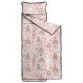thumbnail image 2 of Princess and Swan Pink Pattern Teens Toddler Nap Mat with Pillow, Sleeping Mat Bag for Preschool Daycare 60"x20", 2 of 6
