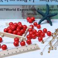 thumbnail image 3 of Perlas de madera redondas rojas de 14 mm, 200 unidades, de Beads Woodeni, 3 of 7