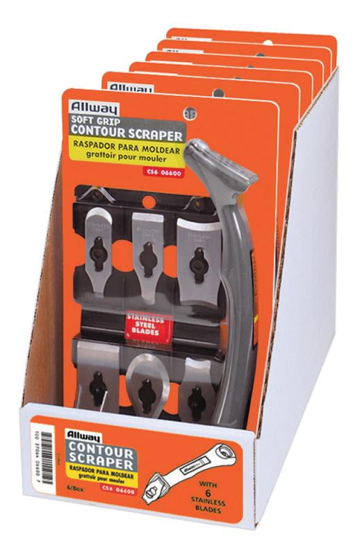 Allway CS6 Contour Scraper Set, Stainless Steel by AllwayTools