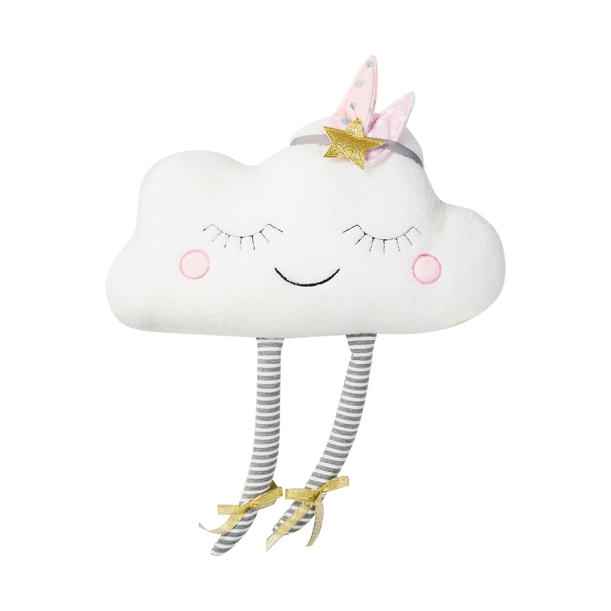 Cute Star Moon Cloud Shape Back Cushion Stuffed Doll Plush Toy Pillow Pendant 