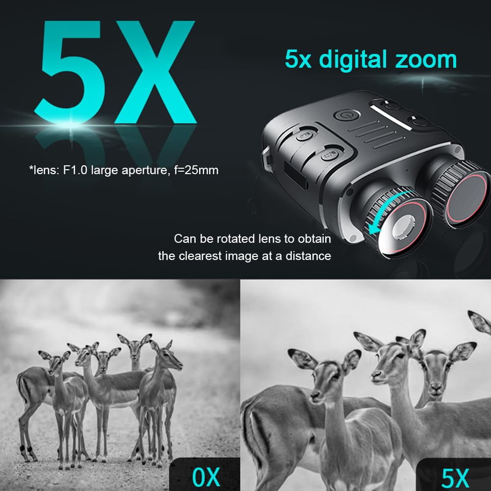 Night Vision Goggles 2.4" LCD Screen Day Night High-Power Binoculars Digital Infrared Binoculars For Hunting Surveillance（1pcs）
