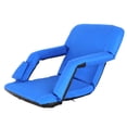 thumbnail image 4 of SuperDeal Outdoor Portable Stadium Seats Tiltable Design with Cup Holder, Blue, 4 of 10