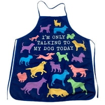 I'm Only Talking to My Dog Today Apron Funny Pet Puppy Animal Lover Graphic Novelty Smock