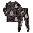 thumbnail image 5 of Leey-World Toddler Girl Halloween Pajamas Soft Pajamas Kid Boys/Girls Clothes long sleeve 2pc Tee/Pants Pjs Set Toddler Fluff Sleepwear Outfits, 5 of 9