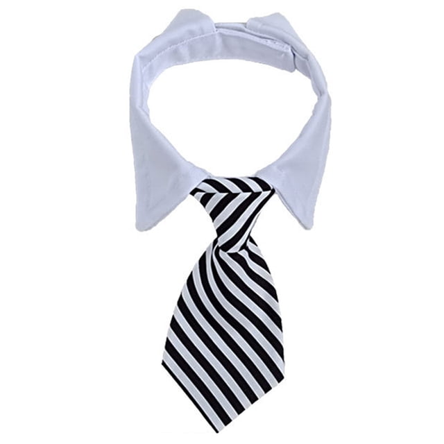 Pajarita para perros pequeños, corbata de cuello derecho ajustable hecha a mano para perros y gatos