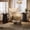 Black, variant on SolaceHue Round Pedestal End Table, Farmhouse Couch Side Table with Octagonal Base, Wooden Drink Stand Accent Nightstand(1, Walnut)