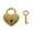 Golden, variant on opvise Vintage Heart Shape Mini Padlock Bag Travel Suitcase Luggage Box Case Key Lock Red