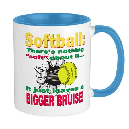 

CafePress - Girls Softball Mug - Ceramic Coffee Tea Novelty Mug Cup 11 oz