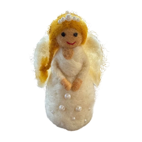 Plush Christmas Angel Doll Small Stuffed Angel Toys for Girls Festive Holiday Ornament and Play Gift