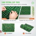 thumbnail image 6 of Outdoor Privacy Hedge Screen, 12PCS 24x16 Inch UV Protected Boxwood Grass Wall Panels, Artificial Green Fence for Backyard, Balcony, Wedding Decor (32 SQ FT), 6 of 10