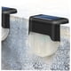 thumbnail image 3 of Luces solares para puentes, luces de escenario para exteriores, lámpara LED, luces solares para vallas de jardín, carcasa blanca y negra, 4 unidades, 3 of 8