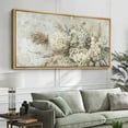 thumbnail image 4 of IDEA4WALL Extra Large Framed Canvas Print Wall Art Rustic Floral Bouquet Classic Art Vintage Farmhouse Flowers Art Wall Decor Oversized Artwork Relax/Calm for Living Room - 60"x30", 4 of 5