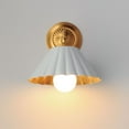 thumbnail image 4 of 18051MWGL Maxim Lighting Primrose - 1 Light Wall Sconce-11 Inches Tall and 10 Inches Wide-Matte White/Gold Leaf Finish, 4 of 5