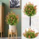 thumbnail image 4 of Flores de camelia artificiales y plantas verdes | Decoración primaveral realista para el hogar, 4 of 9