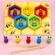 thumbnail image 3 of Juguete Educativo Inclinado De Madera Para Niños Montessori, Juego De Colmena De Educación Temprana, Clip Cognitivo De Color Infantil, Juguete De Abeja Pequeña Serendint FN002472-00, 3 of 6