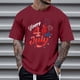 thumbnail image 1 of Tops para hombre, blusas y camisas de cuello redondo y manga corta para hombre, tops casuales de cuello redondo y manga corta con estampados especiales para hombre., 1 of 5