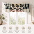 thumbnail image 5 of AshasdS Black Christmas Gnomes Row Window Valance Winter Holiday Short Curtain Rod Pocket for Kids Room, 5 of 5