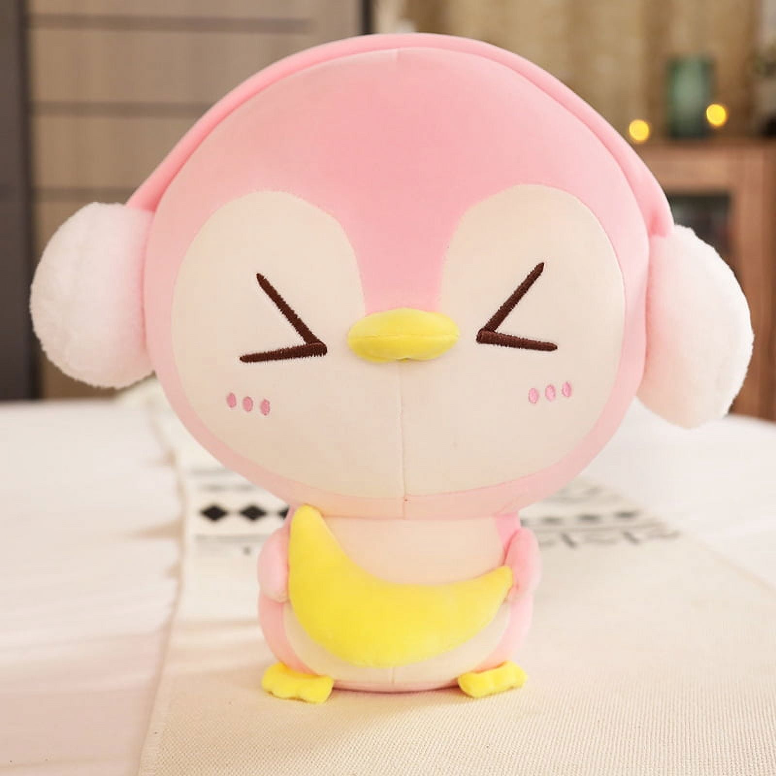 Heart Penguin doll plush toy pink 20cm