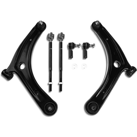 A-Premium 6Pcs Front Lower Control Arm and Ball Joint Assembly Tie Rod End Compatible with Mitsubishi Outlander 2007-2013 Lancer 2008-2017