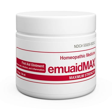 EmuaidMAX Ointment 0.5 oz - Antifungal, Eczema Cream - Maximum Strength Treatment for Athletes Foot, Psoriasis, Jock Itch, Anti Itch, Ringworm, Rash, Shingles and Skin Yeast Infection *EN