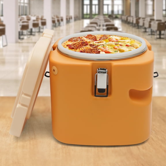 Autrinix 5 Gal Insulated Food Carrier – Portable Soup Warmer with Leak-Proof Lid, Stainless Steel Container for Hot or Cold Food, Ideal for Travel, Picnics, & Outdoor Events