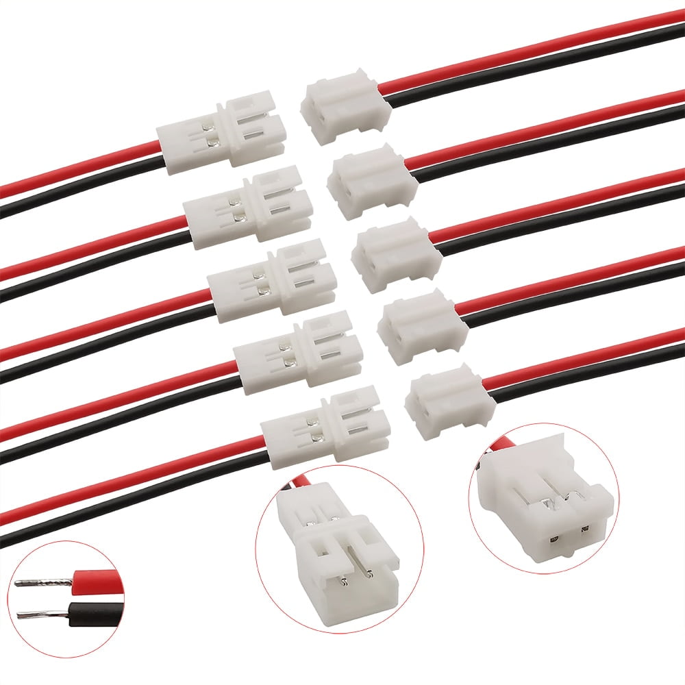 1 pcs Connector automotive; JPT; plug; female; PIN:2; for cable; black 
