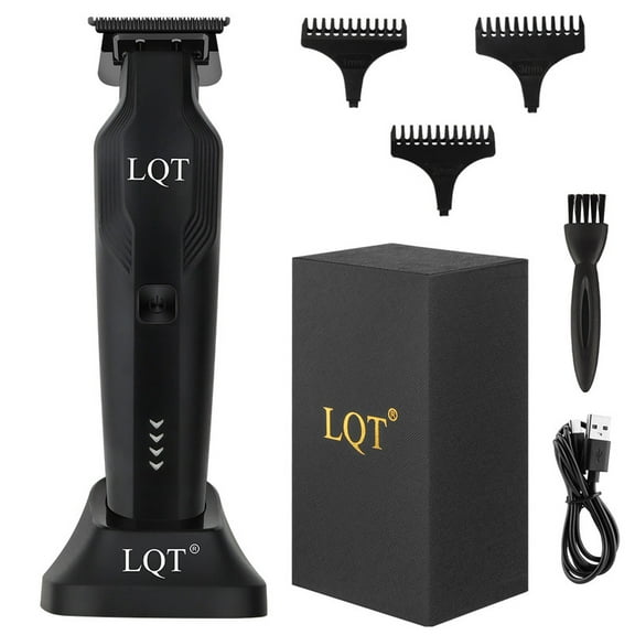 LQT Hair Clippers and Trimmer Professional, Cordless Electric Tattoo Hair Trimmer for Men, 4 Guide Combs, LED Display, 180min Runtime for Beard, Head, Body Grooming