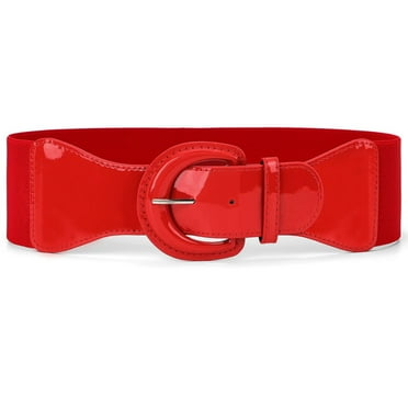 WHIPPY Women Elastic Wide Belt, Stretch Waist Belt for Dresses