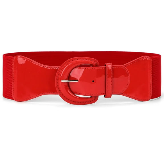 WHIPPY Women Elastic Wide Belt, Stretch Waist Belt for Dresses