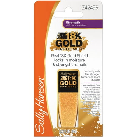 Sally Hansen 18K Gold Nail Hardener, 0.33 fl Oz (Best Nail Hardener On The Market)