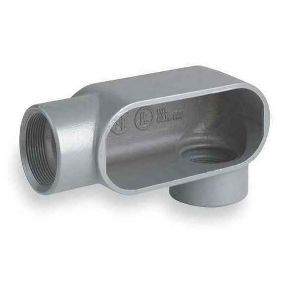 Hubbell Killark Conduit Outlet Body,Iron,Trd Sz 1 1/2in LL57