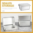 thumbnail image 3 of Lonchera Acero Inoxidable Con Tapa Hermética Caja Bento Portátil Para Alimentos Contenedor De Almacenamiento Fresco Para Comidas Diarias Y Verduras Diseño Compacto, 3 of 4
