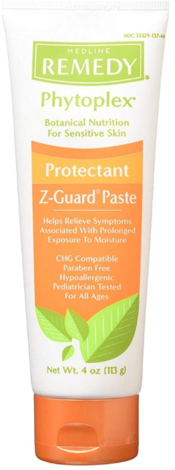 Medline Remedy Phytoplex ZGuard Skin Protectant Paste, 4 oz (Pack of 2