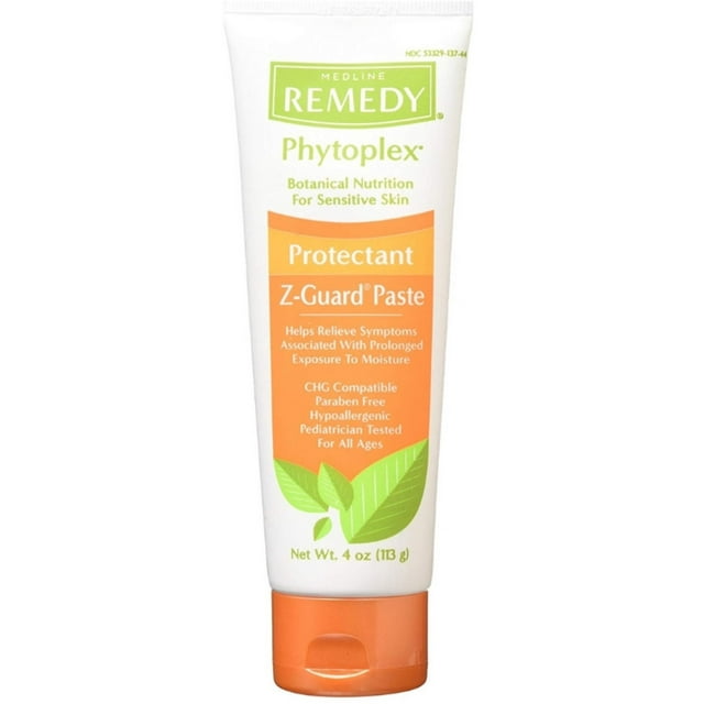 Medline Remedy Phytoplex ZGuard Skin Protectant Paste, 4 oz (Pack of 2