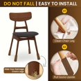thumbnail image 4 of 20 protectores de calcetines para patas de silla de alta calidad, color marrón, no se caen fácilmente, fundas para patas de taburete de barra de alta elasticidad, almohadillas para muebles, 4 of 5