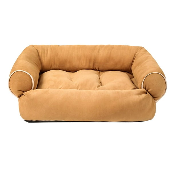 Leather couch online dog bed