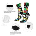 thumbnail image 3 of Cauagu I Love With Autism Print Crew Socks for Women and Men,Adult Athletic Running Socks 1-Pair Sports Socks Work Gear Socks with Moisture Wicking, 3 of 6