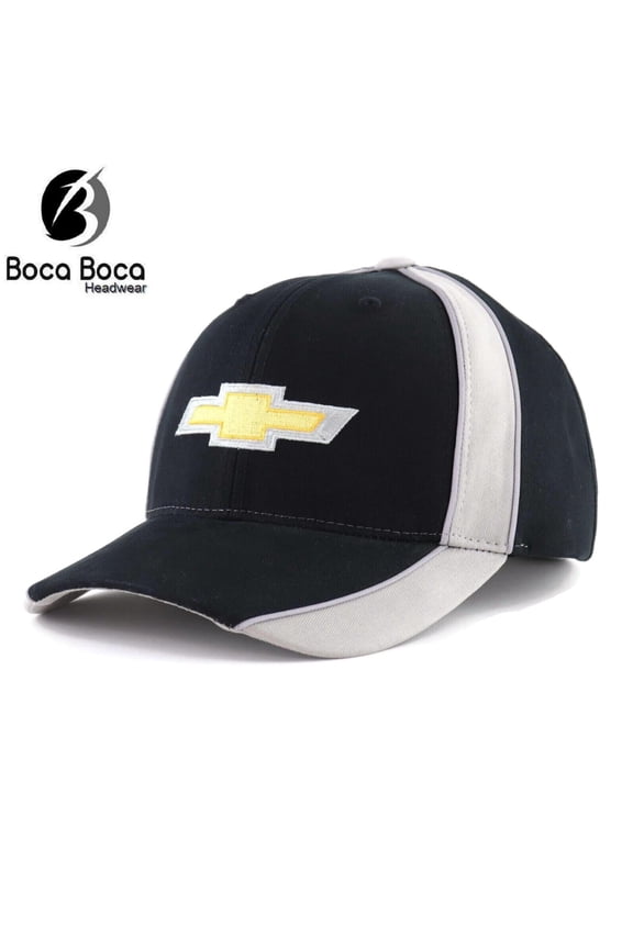 Hat - Chevrolet Performance Stripe Adjustable CFS Ball Cap Black & Gray