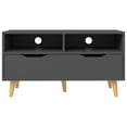 thumbnail image 3 of vidaXL TV Cabinet and TV Stand Grey 90x40x48.5 cm Engineered Wood, 3 of 5